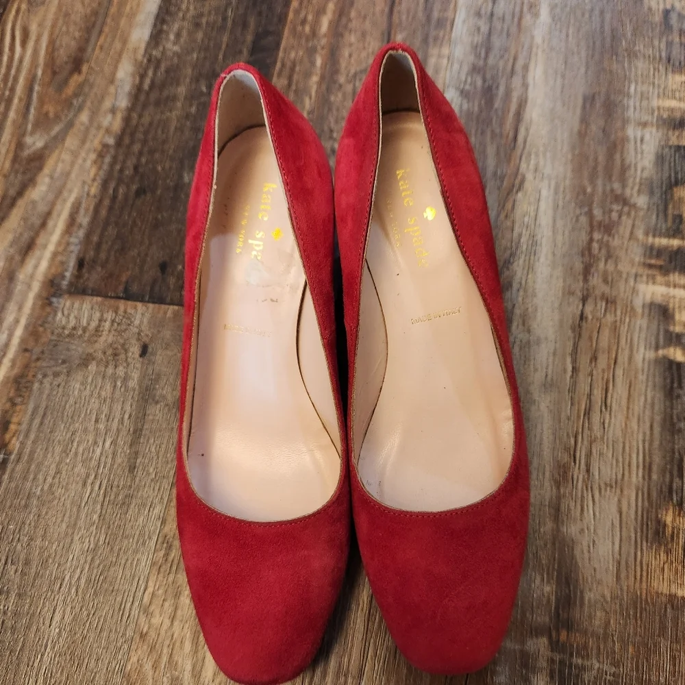 Kate Spade New York Red Suede Pump